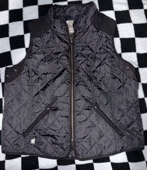 Harley-Davidson Genuine MotorClothes Women's Quilted Vest with Lace-Up Back 2W